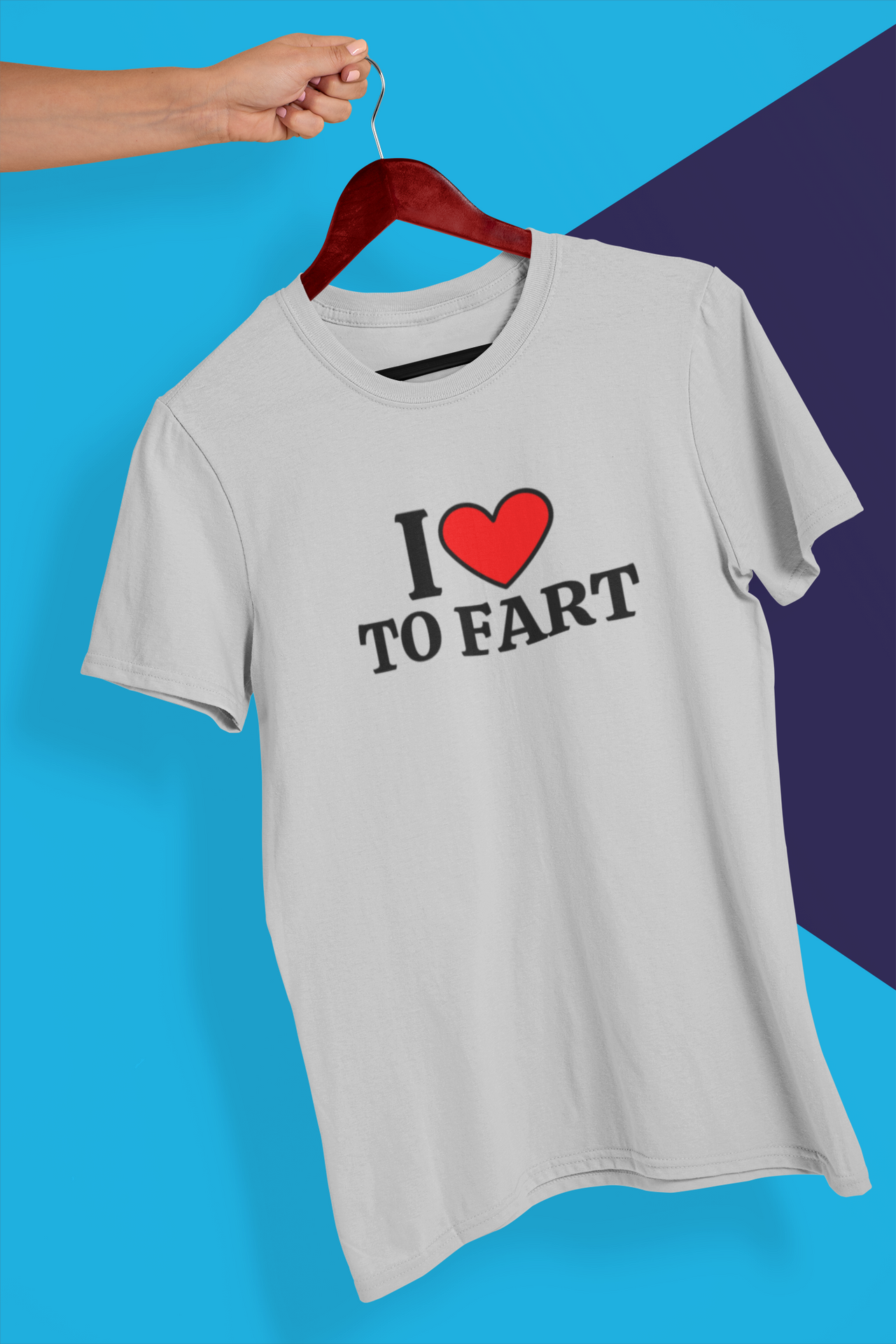 I LOVE TO FART Unisex Heavy Cotton Tee (T-shirt)  ADULT